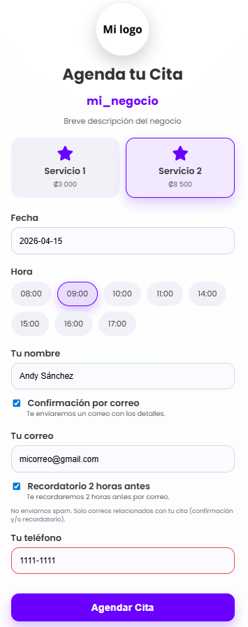 Paso 3 - Fecha y hora